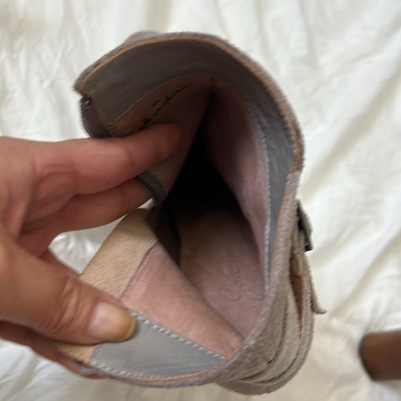 🆕 Joie Denez dove grey suede leather platform booties chunky heel Size: 6 - Picture 6 of 6